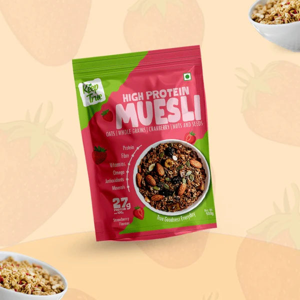 keep true muesli chocolate/strawberry