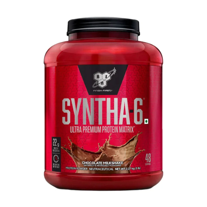 BSN Syntha-6 Protein Powder 5 Lbs (2.27 Kg) – Multi-Source Protein for Muscle Growth & Recovery