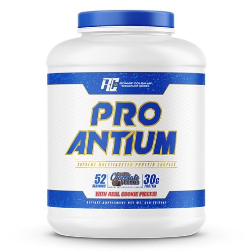 Ronnie Coleman Signature Series Pro Antium 5.6 lbs (2.3 kg) – Double Chocolate Cookie Whey Protein for Muscle Growth & Recovery