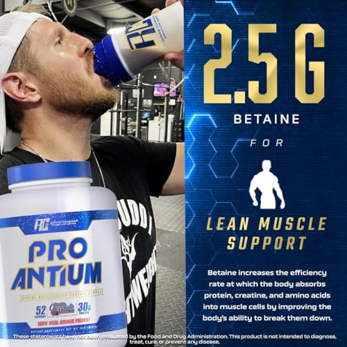 Ronnie Coleman Signature Series Pro Antium 5.6 lbs (2.3 kg) – Double Chocolate Cookie Whey Protein for Muscle Growth & Recovery