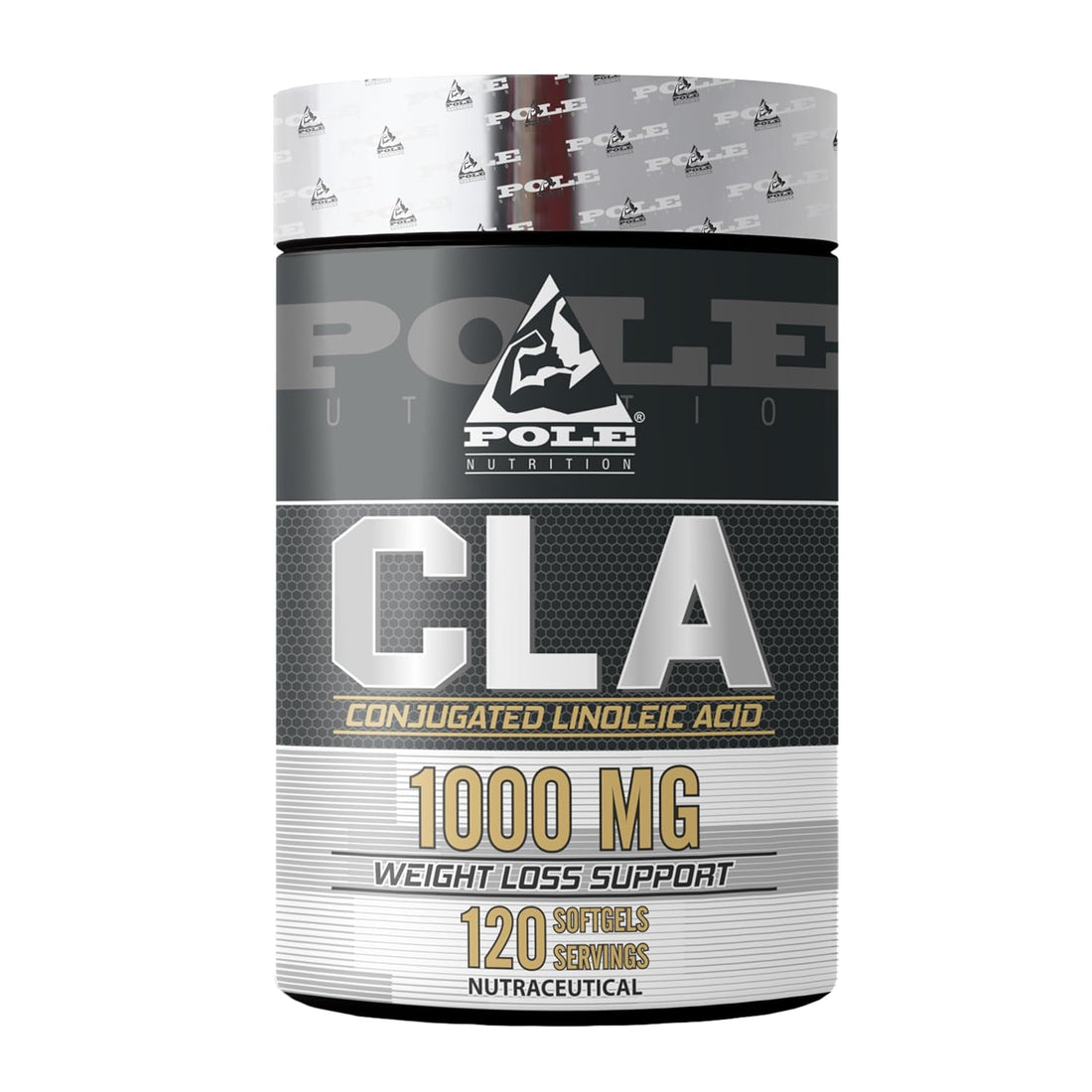 Pole Nutrition CLA 1000mg – Conjugated Linoleic Acid Softgels for Weight Loss, Fat Burner & Fitness Support (120 Softgels)