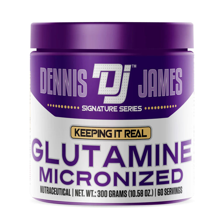 Dennis James Signature Series Micronized Glutamine Powder – Muscle Recovery, Immune Support & Gut Health | Unflavoured