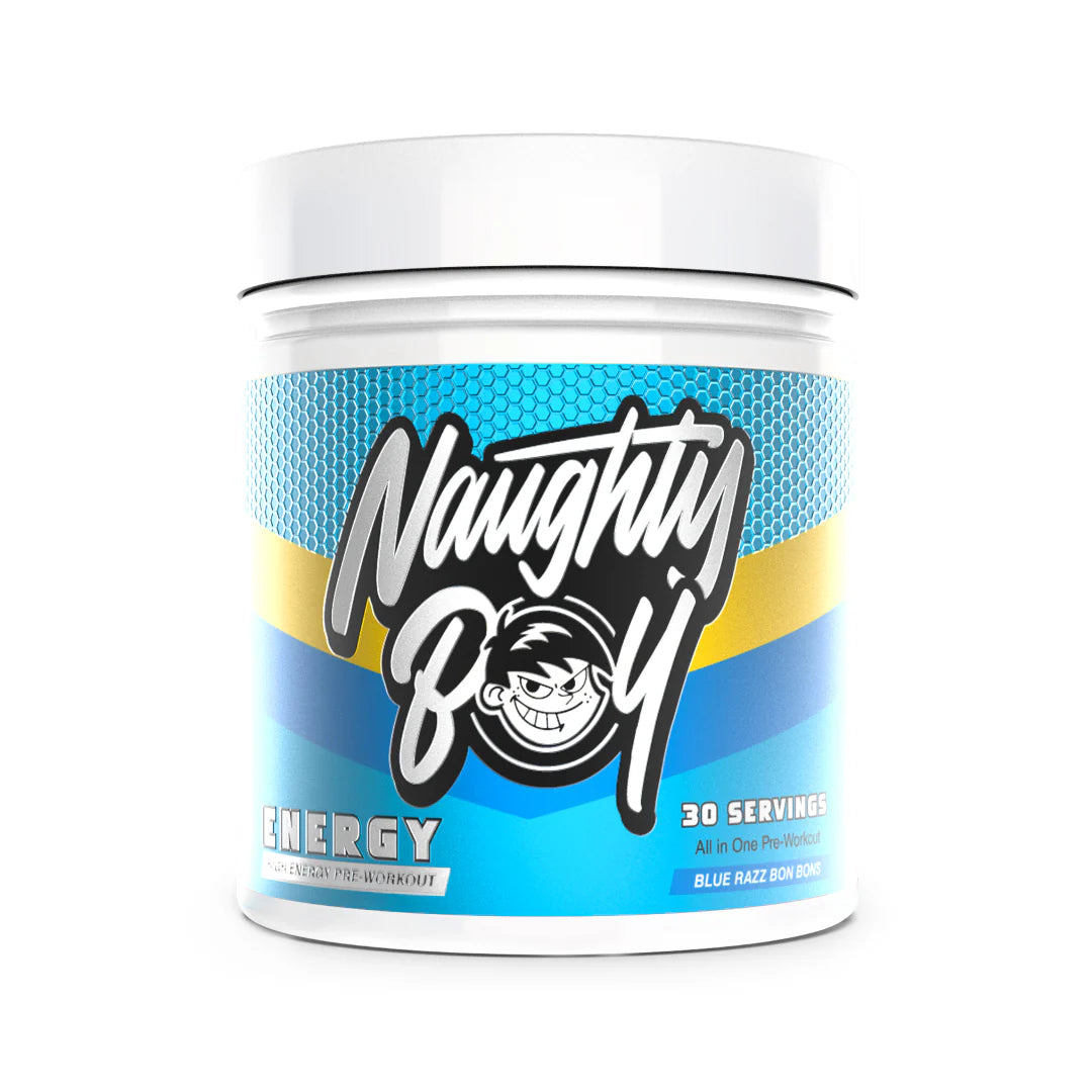 NaughtyBoy® ENERGY Pre-Workout – 30 Servings | 200mg Caffeine | Pump, Focus & Performance Booster with VitaCholine®, PureWay-C® & BioPerine®