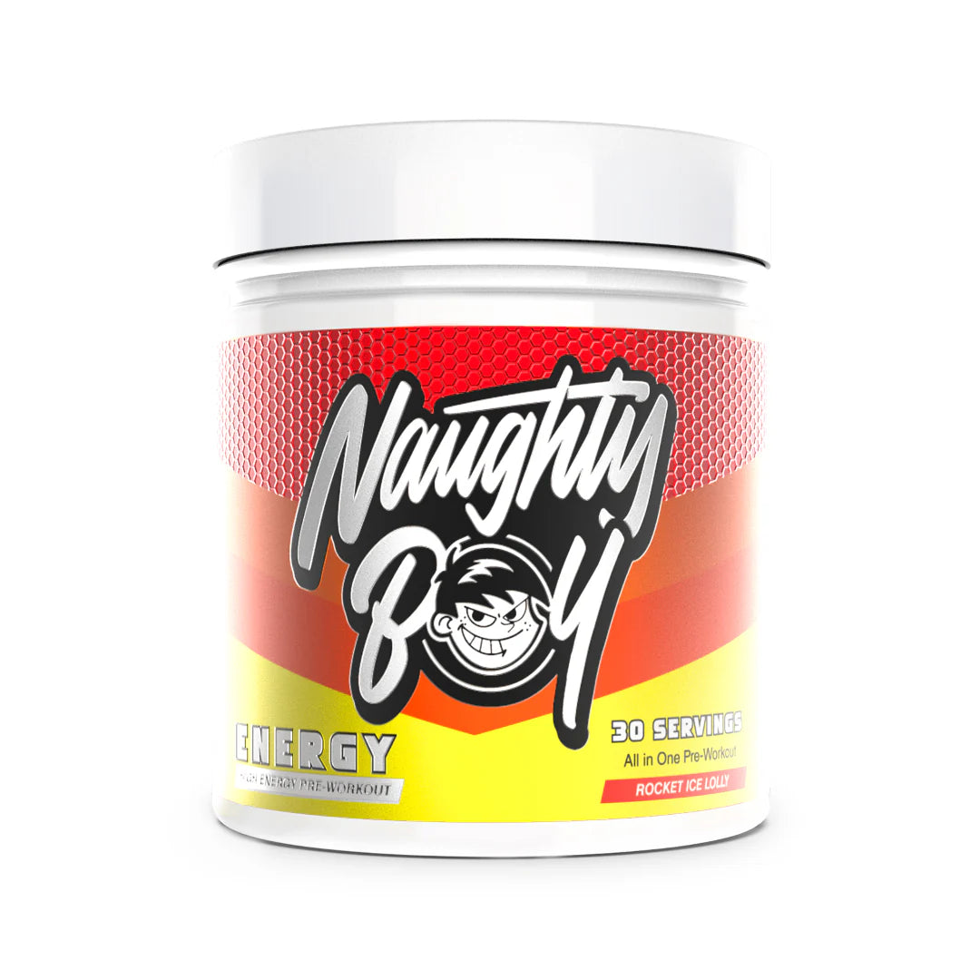 NaughtyBoy® ENERGY Pre-Workout – 30 Servings | 200mg Caffeine | Pump, Focus & Performance Booster with VitaCholine®, PureWay-C® & BioPerine®