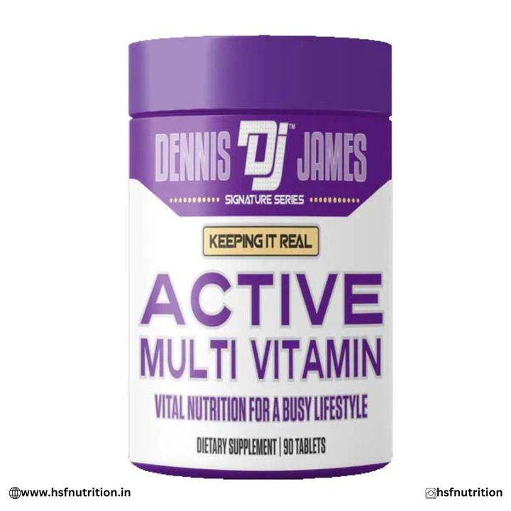 Dennis James Signature Series DJ Active Multivitamin – 90 Tablets | Vital Daily Nutrition for Energy