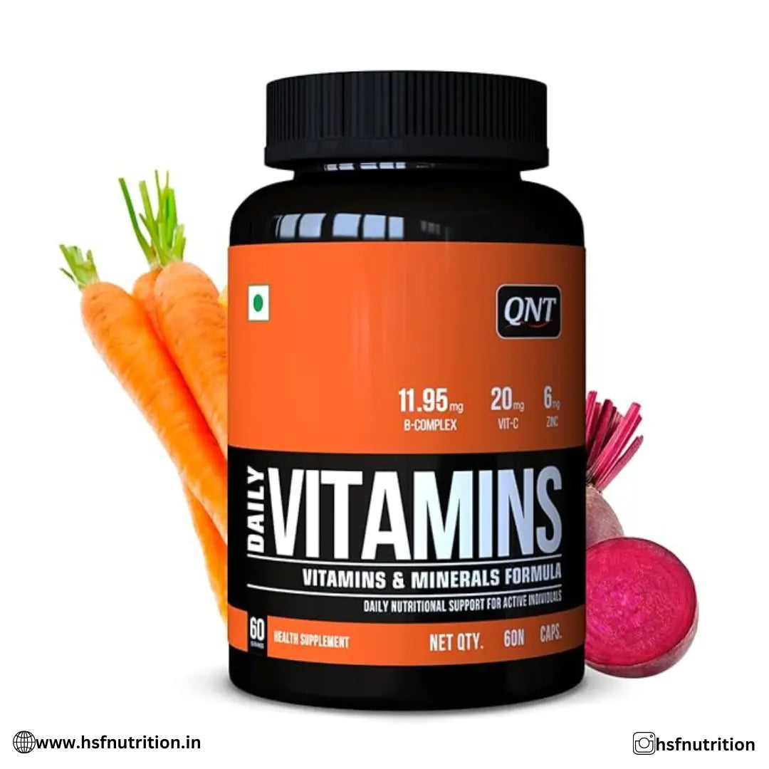 QNT Daily Vitamins | 60 Tablets | 11 Essential Multivitamins