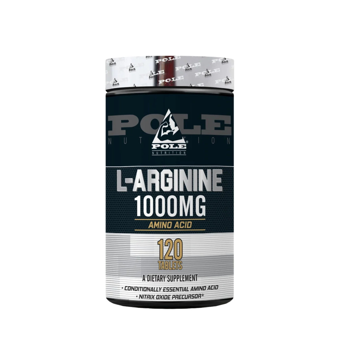 Pole Nutrition L-Arginine 1000mg Tablets – Nitric Oxide Booster for Muscle Pump, Blood Flow & Workout Performance (90 Tabs)