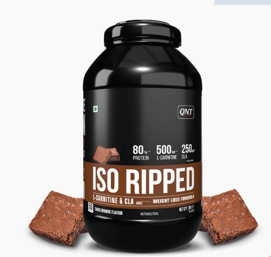 ISO RIPPED Whey Isolate Protein 2 Kg – Choco Brownie Flavour for Lean Muscle Growth & Recovery