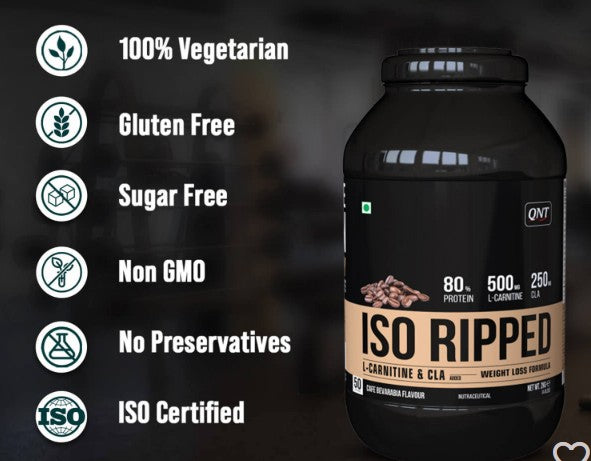 ISO RIPPED Whey Isolate Protein 2 Kg – Choco Brownie Flavour for Lean Muscle Growth & Recovery