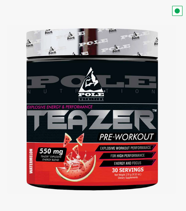 Pole Nutrition Teazer Pre Workout – 270g (Watermelon Flavor)