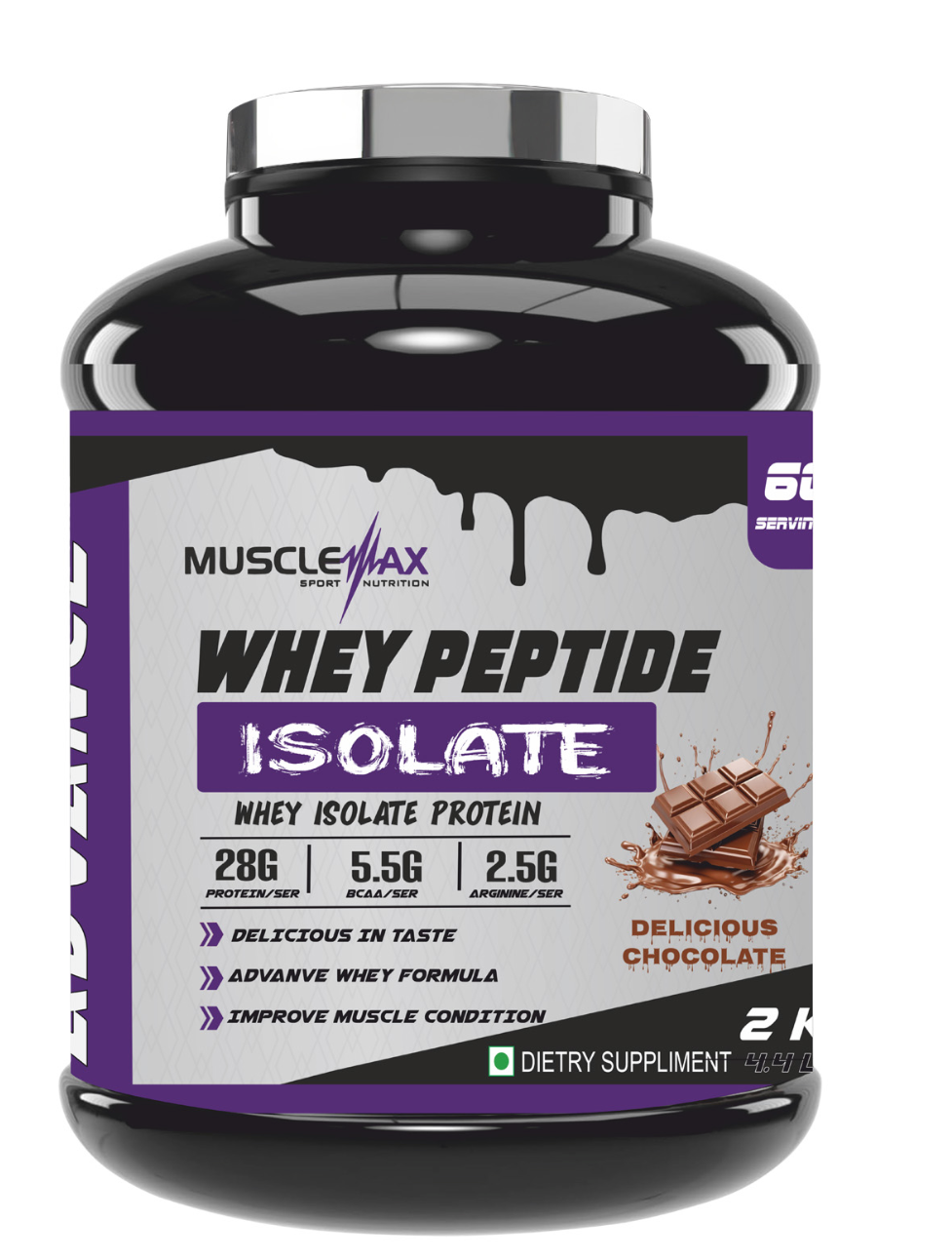 Muscle Max Whey Peptide Isolate Protein