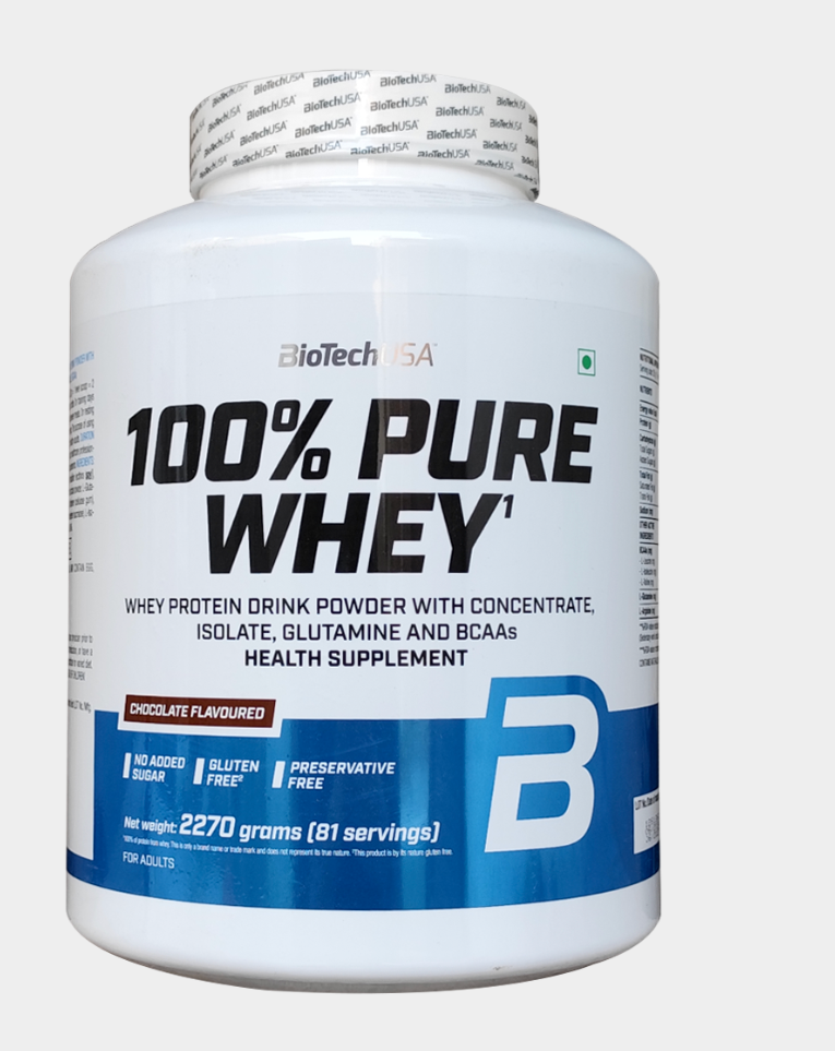 BioTechUSA 100% Pure Whey Protein – 5 lbs | High Protein Whey Blend