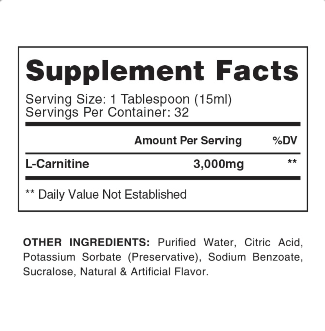 Gaspari Nutrition Liquid L-Carnitine – Fat Metabolism & Energy Support | Blood Orange, Sour Apple & Mango Flavours