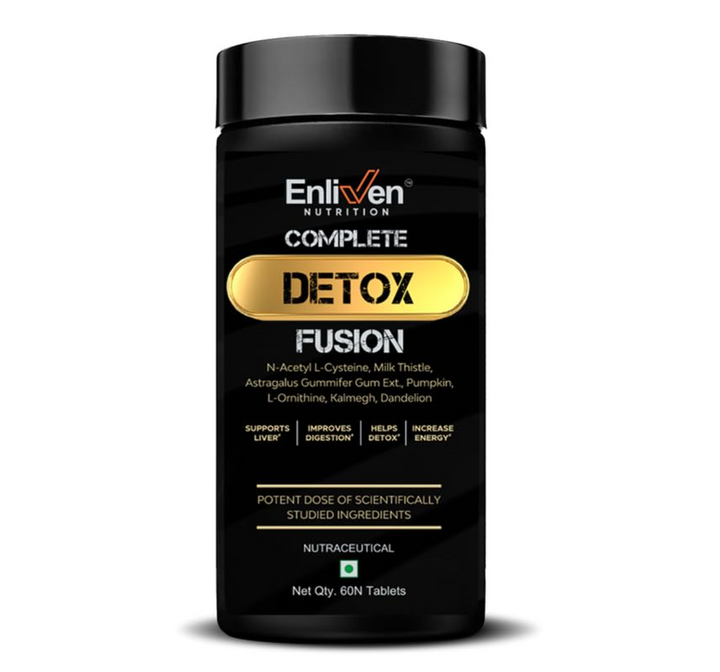 Complete Detox Fusion – Advanced 4-Organ Herbal Cleanse with NAC, Milk Thistle & Astragalus (60 Tablets)
