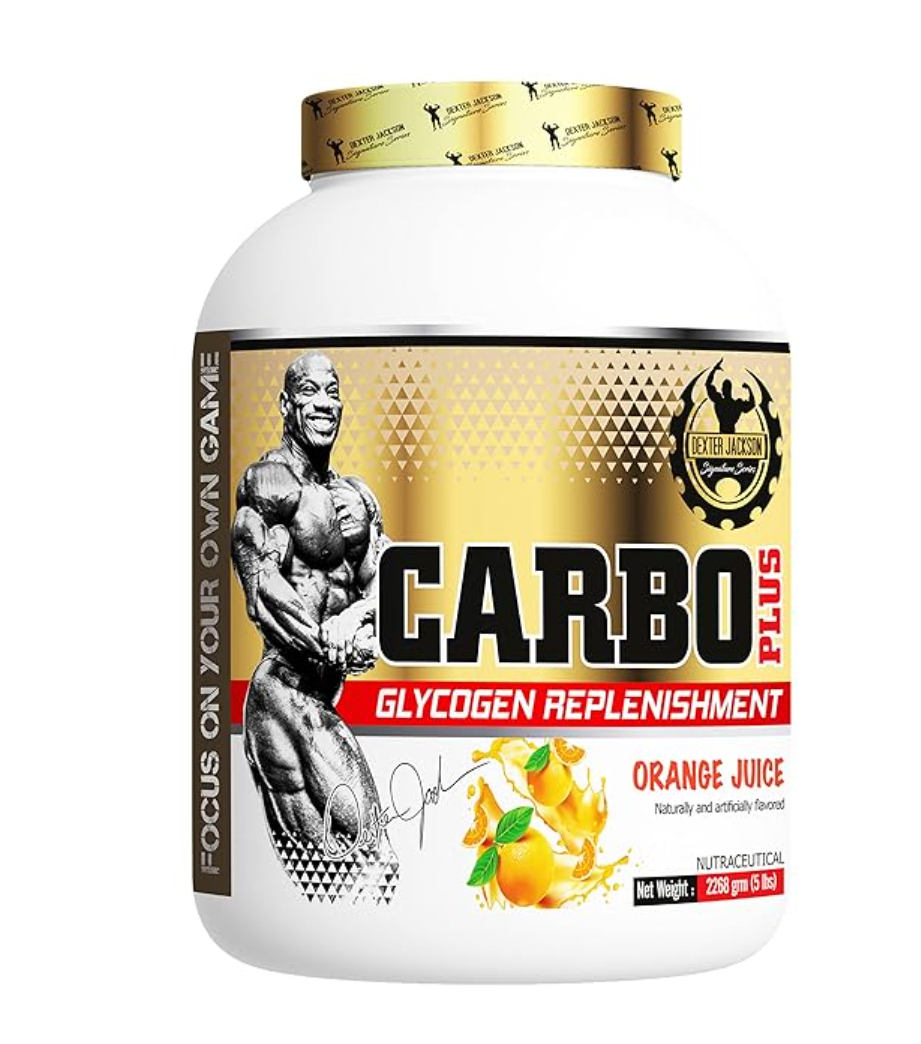 Dexter Jackson Carbo Plus – Fast Acting Carbohydrate Powder for Glycogen Replenishment & Recovery | Orange Juice Flavor | 2.268kg (5 lbs)