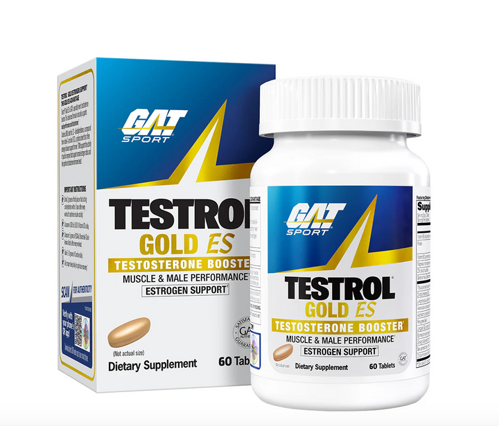 GAT Sport Testrol Gold ES Testosterone Booster – Muscle Growth, Strength & Male Performance Support | Advanced Test Support Formula