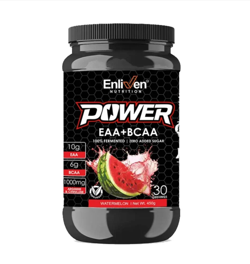 Enliven Nutrition EAA + BCAA Powder – 450g | Essential Amino Acids for Muscle Recovery & Performance