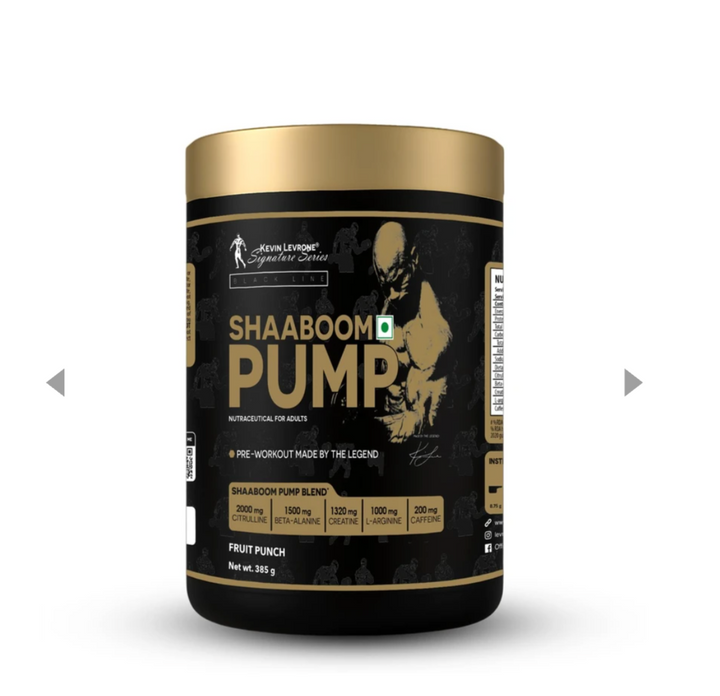 Kevin Levrone Shaaboom Pump Pre-Workout – 385g (Fruit Punch) | Extreme Muscle Pump & Energy