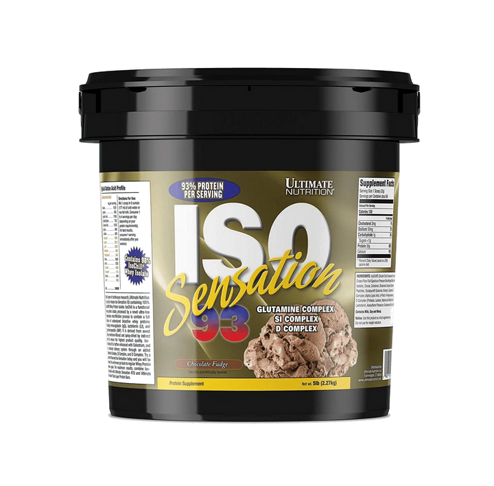 Ultimate Nutrition ISO Sensation 93 – 5 Lbs Whey Protein Isolate for Lean Muscle Growth & Recovery