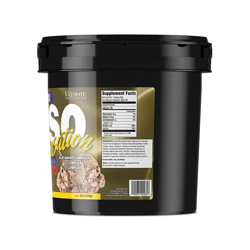 Ultimate Nutrition ISO Sensation 93 – 5 Lbs Whey Protein Isolate for Lean Muscle Growth & Recovery