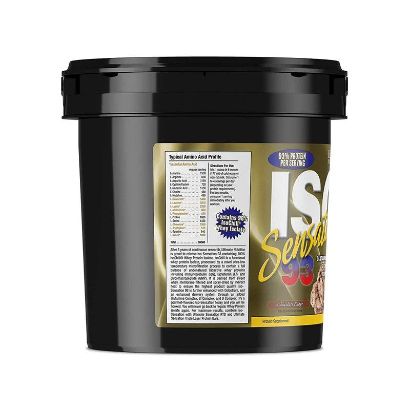 Ultimate Nutrition ISO Sensation 93 – 5 Lbs Whey Protein Isolate for Lean Muscle Growth & Recovery