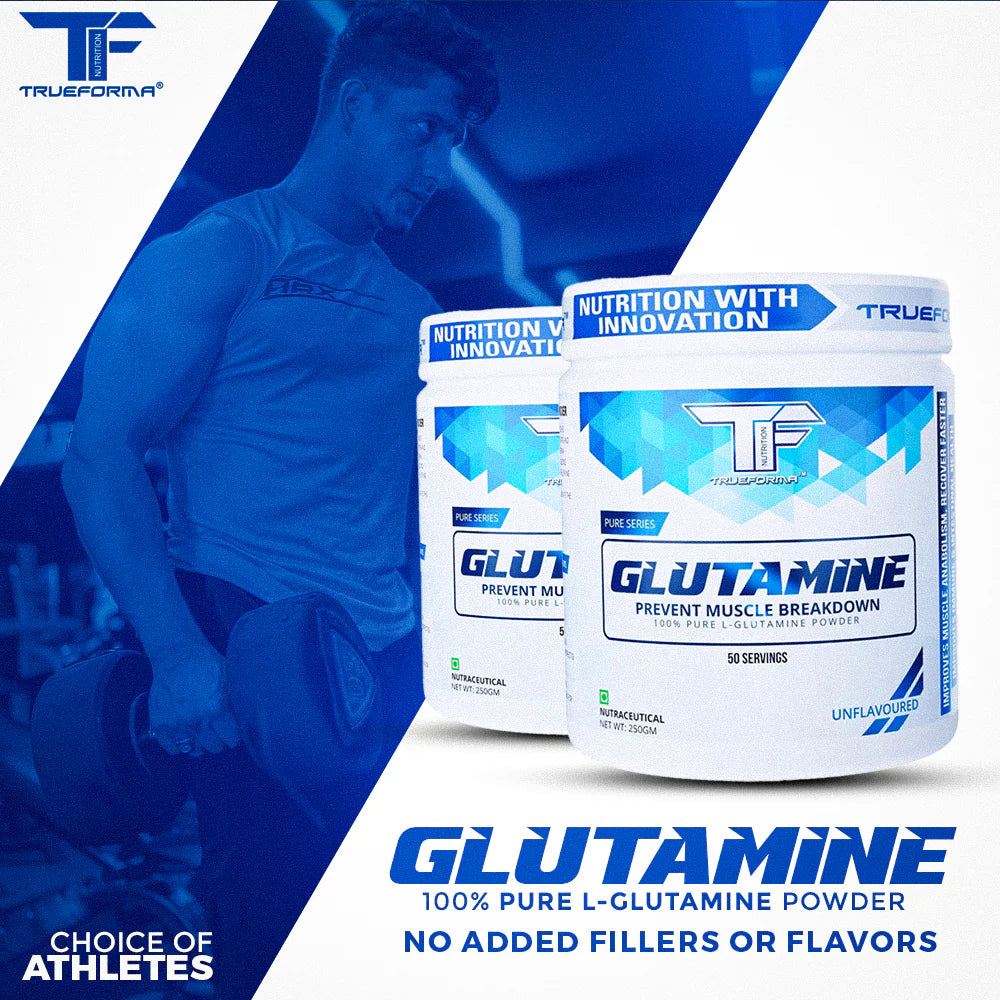 Trueforma® 100% Pure L-Glutamine Powder – Muscle Recovery, Gut Health & Immune Support Supplement