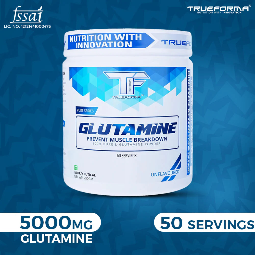 Trueforma® 100% Pure L-Glutamine Powder – Muscle Recovery, Gut Health & Immune Support Supplement
