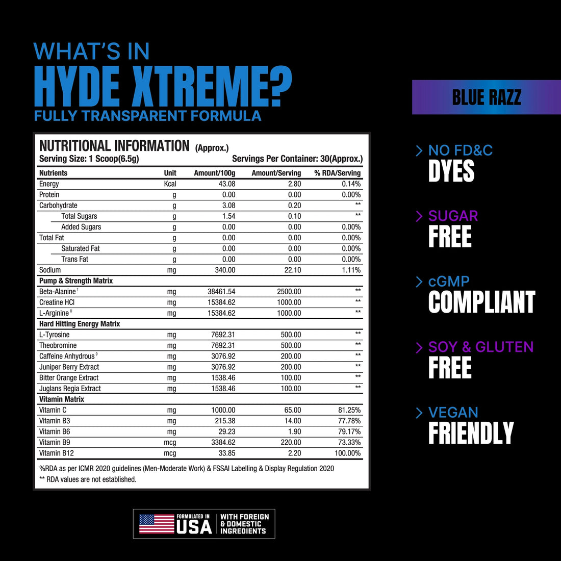 ProSupps Hyde Xtreme Pre Workout