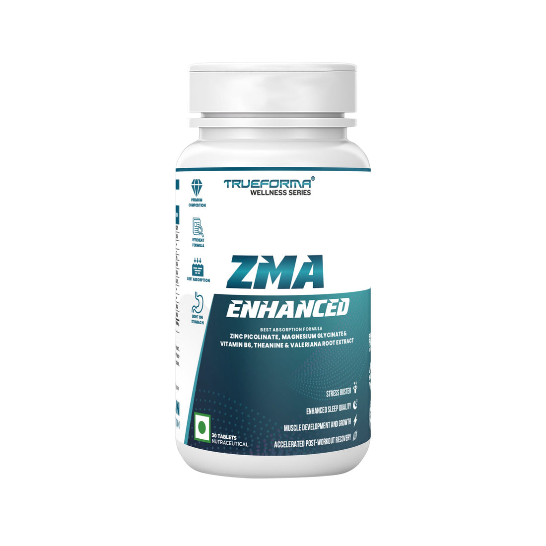 Trueforma® ZMA Enhanced – Tablets with Zinc, Magnesium & B6 Blend