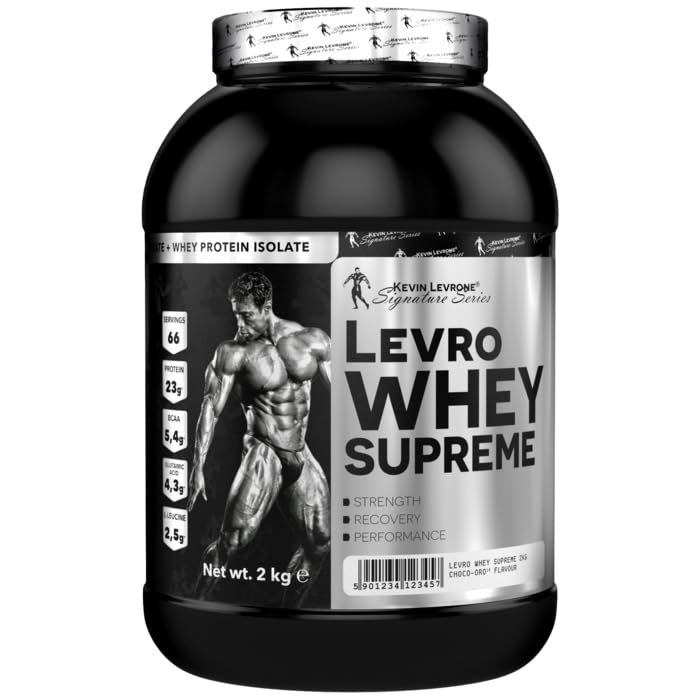 Kevin Levrone Levro supreme Whey 2 Kg – Chocolate Flavour Premium Protein for Muscle Growth & Recovery
